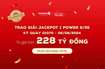 Nam sinh 9X Bình Định may mắn với giải Jackpot hơn 228 tỷ đồng