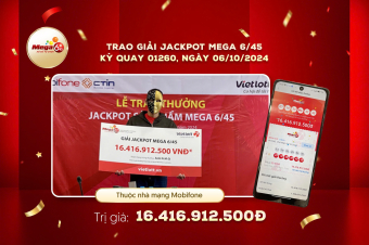 Trao thưởng Jackpot hơn 16 tỷ đồng cho người chơi may mắn tại TPHCM