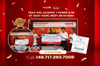 Đã có khách hàng may mắn trúng Jackpot hơn 148 tỷ đồng ở Quận 8