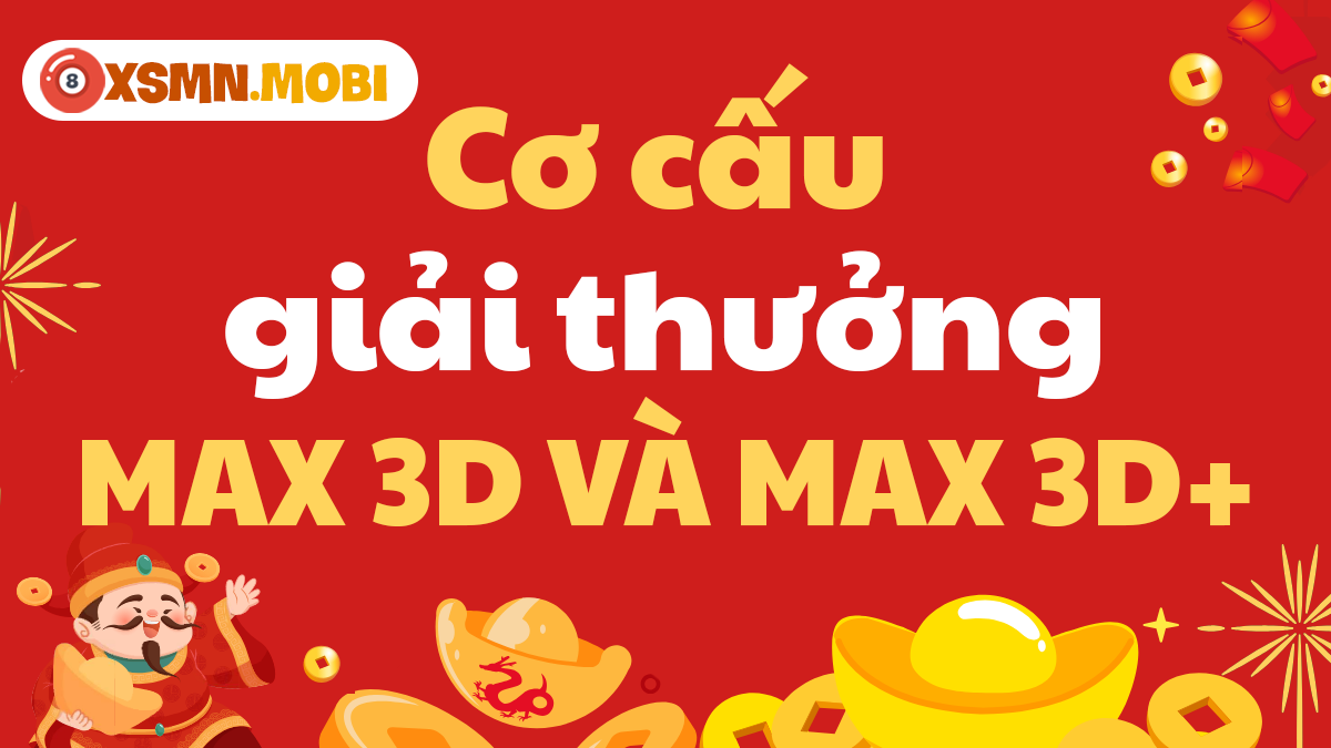 Cơ cấu giải thưởng xổ số Vietlott Max 3D, Max 3D+ mới nhất