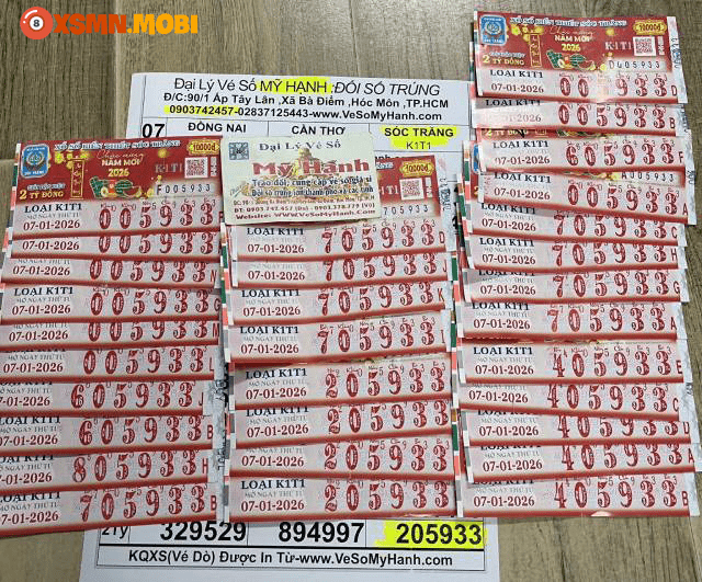 Hàng loạt vé số trúng độc đắc và an ủi được anh Lê Du đổi thưởng