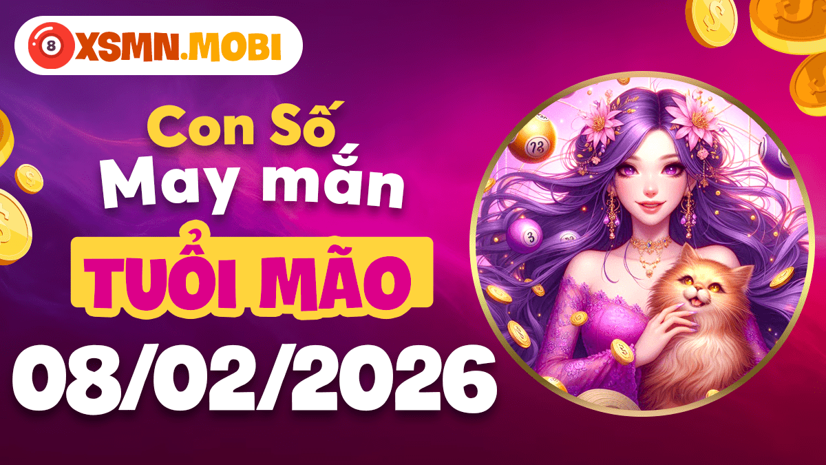 Con số may mắn tuổi Mão ngày 08/02/2026: Bí kíp giữ thế an nhàn