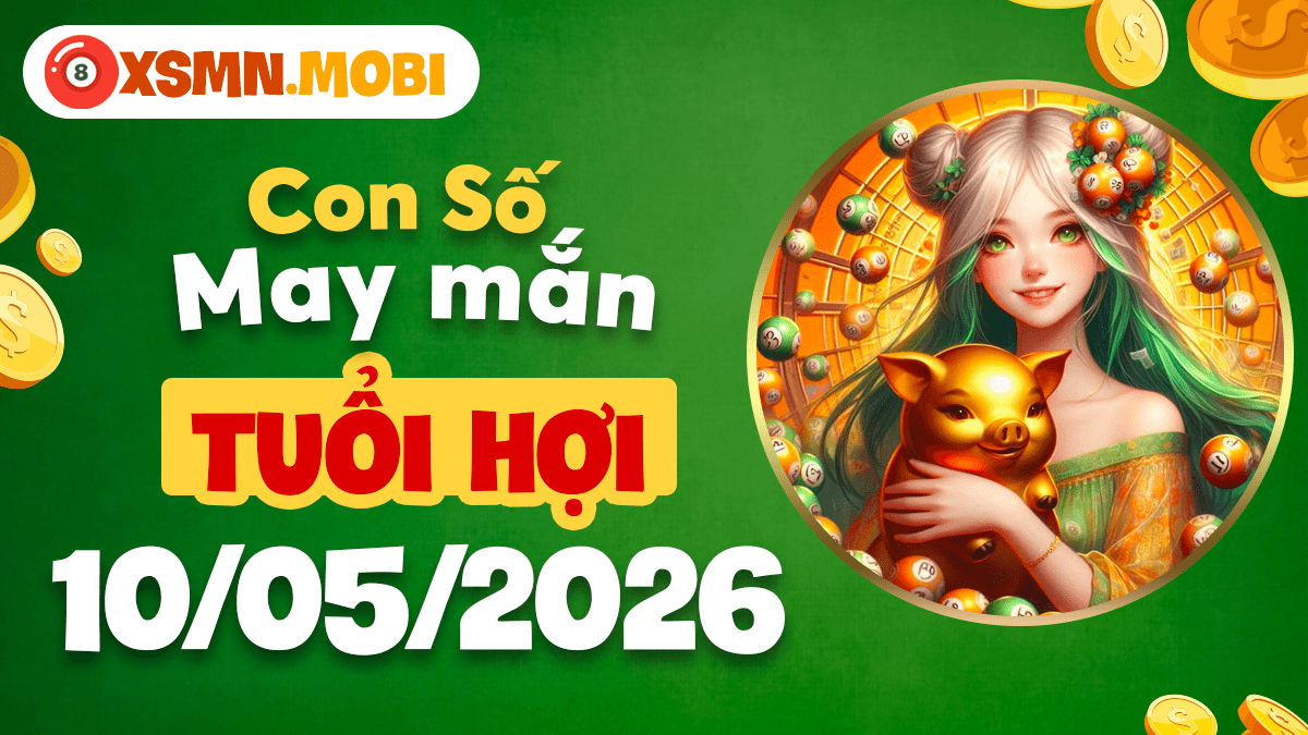 Con số may mắn tuổi Hợi ngày 10/5/2026 thu hút vượng khí Con số may mắn tuổi Hợi ngày 10/5/2026 thu hút vượng khí