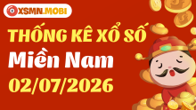 Thống kê xổ số miền Nam 2/7/2026