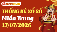 Thống kê xổ số miền Trung 17/7/2026