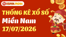Thống kê xổ số miền Nam 17/7/2026