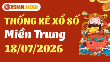 Thống kê xổ số miền Trung 18/7/2026