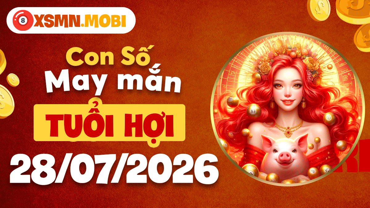 Con số may mắn tuổi Hợi ngày 28/7/2026 cho ngày nhẹ nhàng