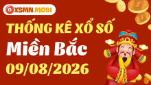 Thống kê KQXSMB 09/08/2026