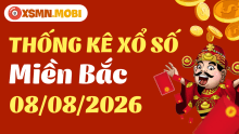 Thống kê KQXSMB 08/08/2026