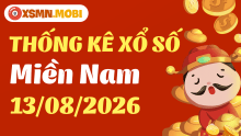 Thống kê xổ số miền Nam 13/8/2026