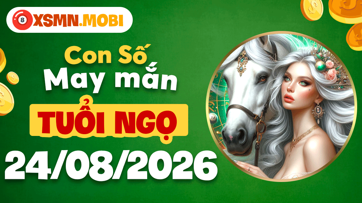 Con số may mắn tuổi Ngọ hôm nay 24/8/2026 tiếp thêm động lực bứt ph
