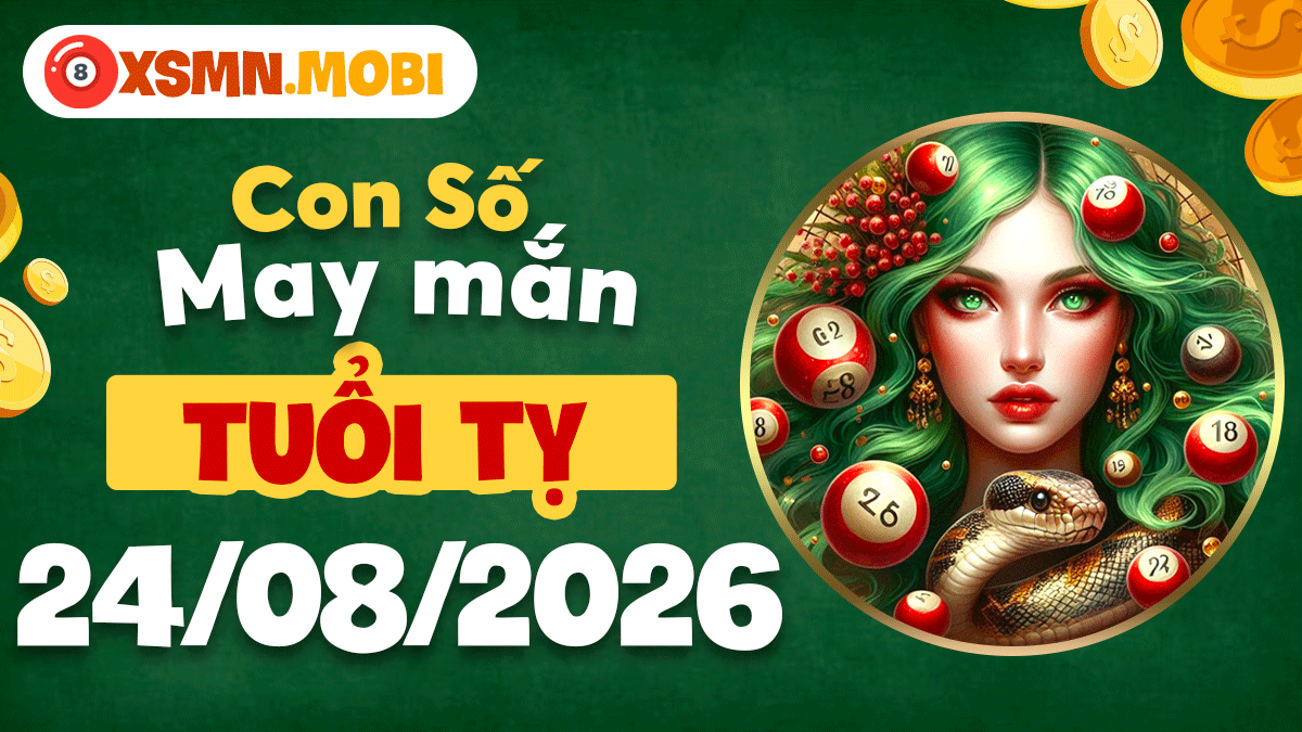 Bộ số vượng khí tuổi Tỵ hôm nay 24/8/2026 giúp nắm bắt thời cơ