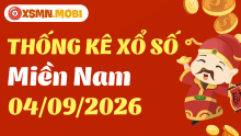 Thống kê xổ số miền Nam 4/9/2026