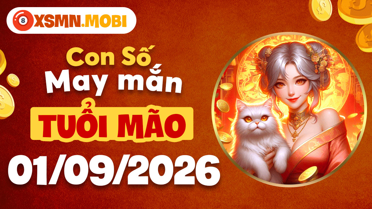 Con số may mắn tuổi Mão ngày 01/09/2026 xoa dịu áp lực mệt mỏi Con số may mắn tuổi Mão ngày 01/09/2026 xoa dịu áp lực mệt mỏi