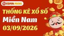 Thống kê xổ số miền Nam 3/9/2026