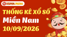 Thống kê xổ số miền Nam 10/9/2026