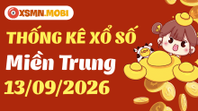 Thống kê xổ số miền Trung 13/9/2026