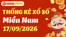 Thống kê xổ số miền Nam 17/9/2026