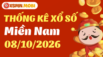Thống kê xổ số miền Nam 8/10/2026 - Thống kê XSMN 08/10 mới nhất