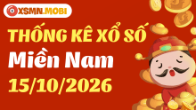 Thống kê xổ số miền Nam 15/10/2026